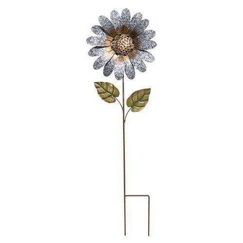 ^^Galvanized Flower Yard Stake - The Fox Decor