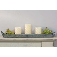 Thumbnail for Galvanized Metal Candle Tray/Trough tray CWI+ 