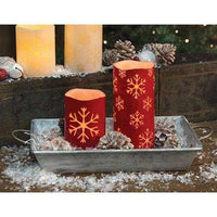Thumbnail for Galvanized Metal Tray w/ Handles - The Fox Decor