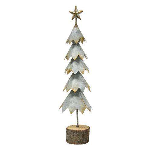 Galvanized Metal Tree - 15" CHD Christmas & Winter CWI+ 