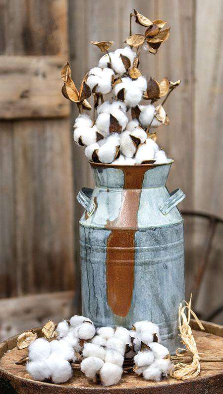 Galvanized Milk Can, 11" - The Fox Decor