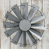Thumbnail for Galvanized Windmill Wall Art - The Fox Decor
