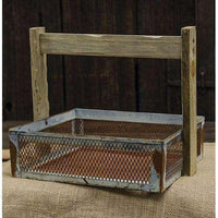 Thumbnail for Galvanized Wire Basket w/Handle Baskets CWI+ 