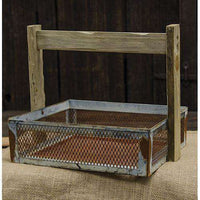 Thumbnail for Galvanized Wire Basket w/Handle Baskets CWI+ 