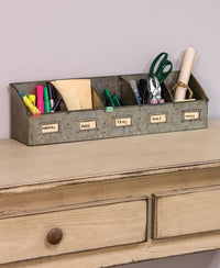 Thumbnail for Galvanized Divided Organizer - The Fox Decor