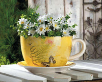 Thumbnail for Garden Butterfly Teacup Planter (L) - The Fox Decor