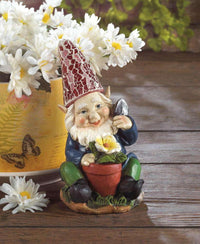 Thumbnail for Gardening Gnome Solar Garden Statue - The Fox Decor