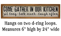 Thumbnail for Gather in Our Kitchen Sign - The Fox Decor