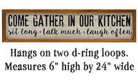 Thumbnail for Gather in Our Kitchen Sign Kitchen Blocks & Signs CWI+ 
