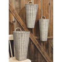 3/Set, French Grey Wash Jorja Baskets - The Fox Decor