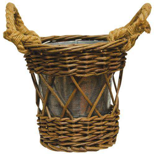 Willow Basket with Pot - The Fox Decor