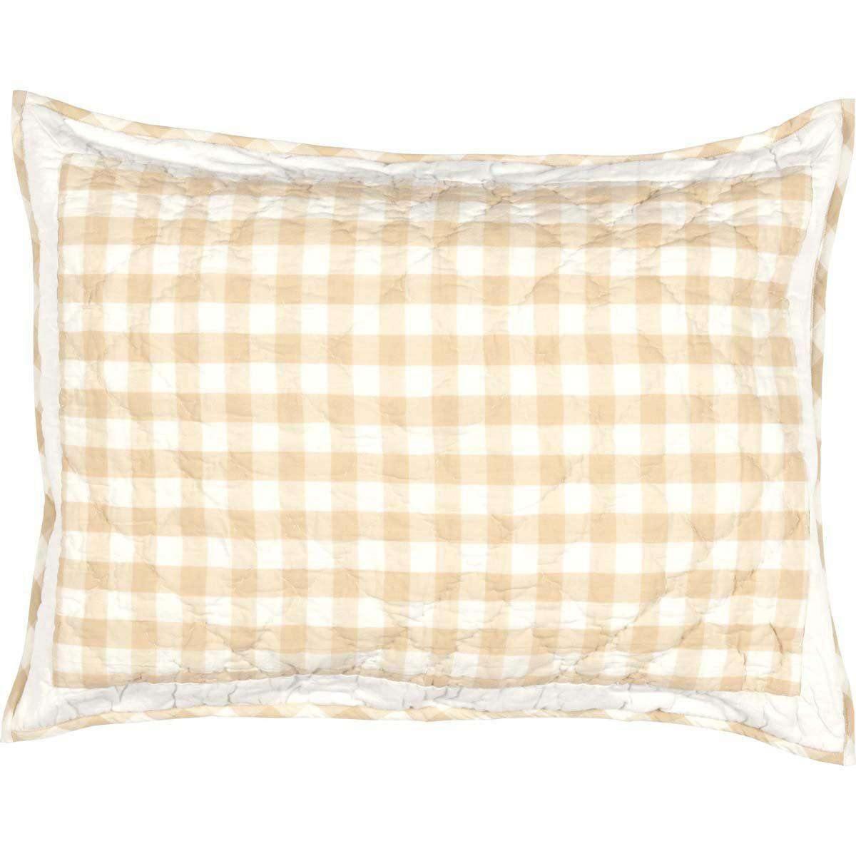 Annie Buffalo Tan Check Standard Sham 21x27 VHC Brands - The Fox Decor