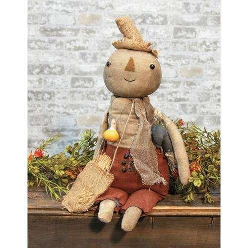 Billie Scarecrow Doll w/Crow - The Fox Decor