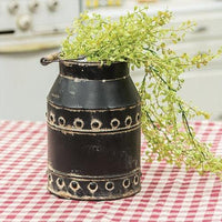 Thumbnail for Black Distressed Milk Can With Handle - The Fox Decor