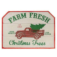 Thumbnail for Farm Fresh Trees Sign Christmas Decor - The Fox Decor