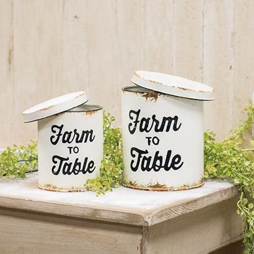 2/Set, Farm to Table Canisters