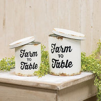 Thumbnail for 2/Set, Farm to Table Canisters
