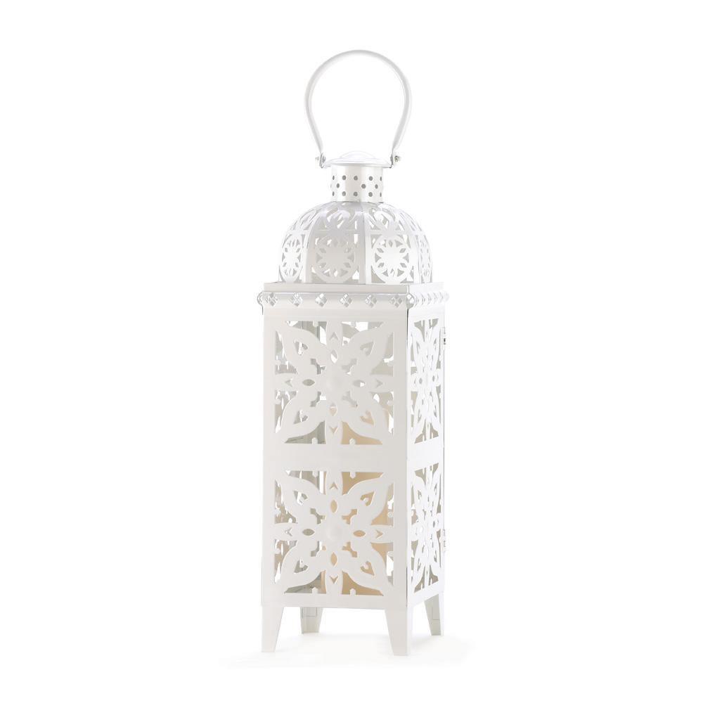 Giant White Medallion Lantern - The Fox Decor