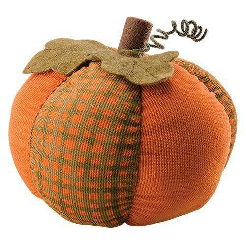 Gingham Pattern Pumpkin Tabletop & Decor CWI+ 