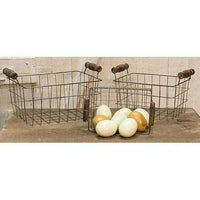 Rusty Wire Rectangle Basket, 8.5x6.25 - The Fox Decor