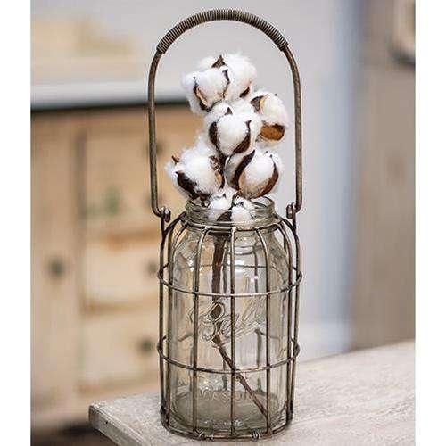 Glass Flower Jar - The Fox Decor