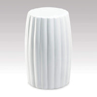 Thumbnail for Glossy White Ceramic Stool - The Fox Decor
