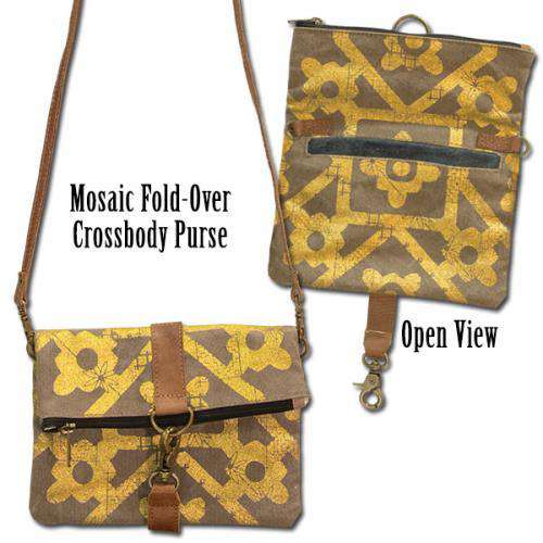 *Mosaic Fold-Over Crossbody Bag - The Fox Decor