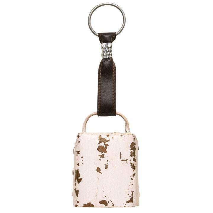 Aged White Rustic Cowbell - The Fox Decor