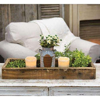 Weathered Wood Rectangle Tray - The Fox Decor