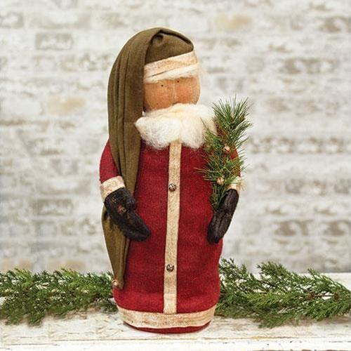 Traditional Standing Santa Doll - The Fox Decor