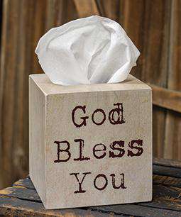 God Bless You Boutique Tissue Box Cover Tabletop & Decor CWI+ 