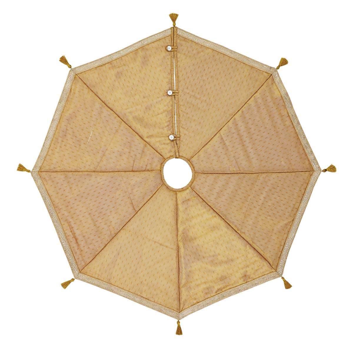 Tinsel Christmas Tree Skirt 48 VHC Brands - The Fox Decor