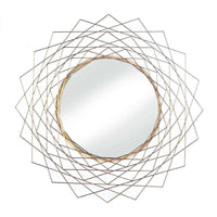 Thumbnail for Golden Geometric Wall Mirror