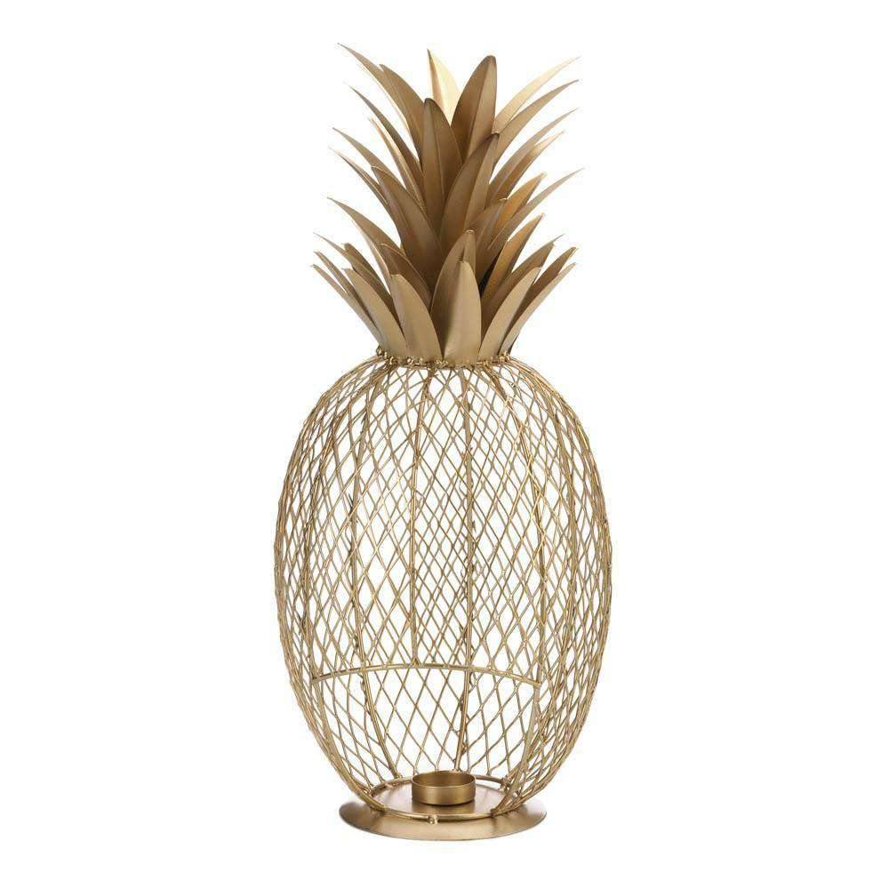 Golden Pineapple Tealight Holder - The Fox Decor