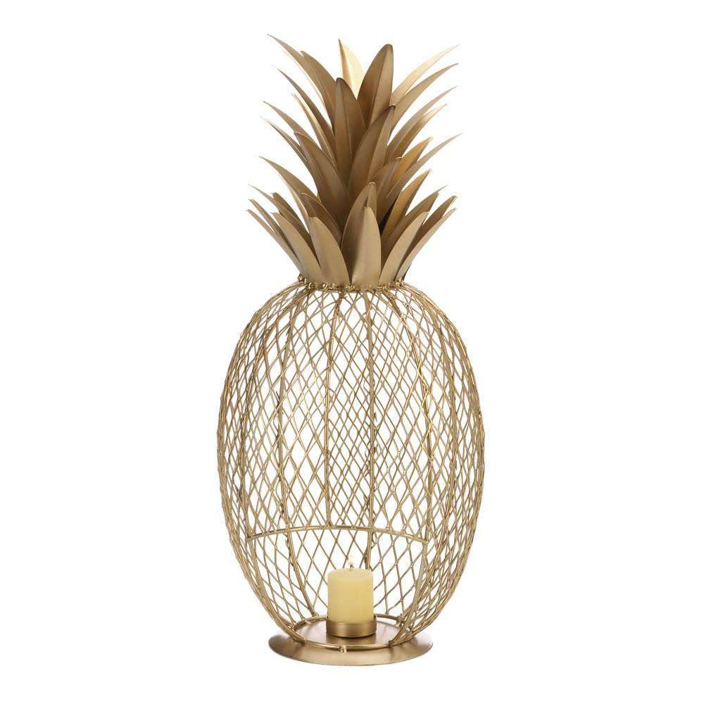Golden Pineapple Tealight Holder