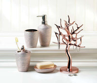 Golden Rose Shimmer Bath Accessory Set - The Fox Decor