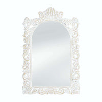 Thumbnail for Grand Distressed White Wall Mirror