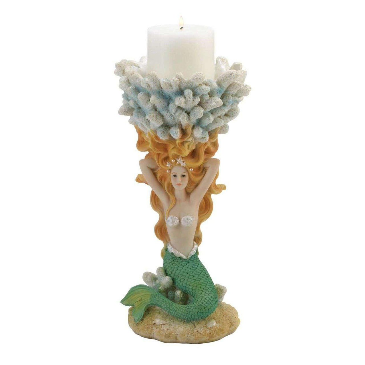 Grand Mermaid Candle Holder - The Fox Decor