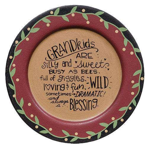 Grandkids Are Plate - The Fox Decor