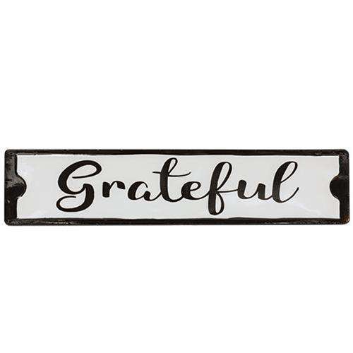 Grateful Black and White Street Sign Metal Signs CWI+ 