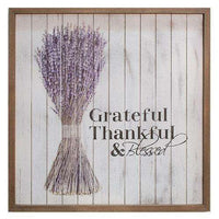 Grateful Framed Shiplap Sign, 20