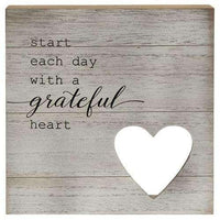Grateful Heart Box Sign - The Fox Decor