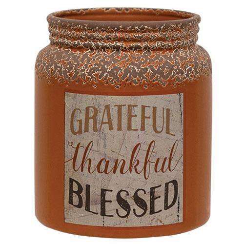 Grateful/Thankful/Blessed Crock Tabletop & Decor CWI+ 