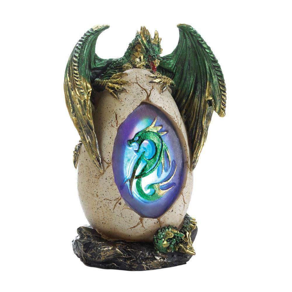 Green Dragon Egg Statue - The Fox Decor