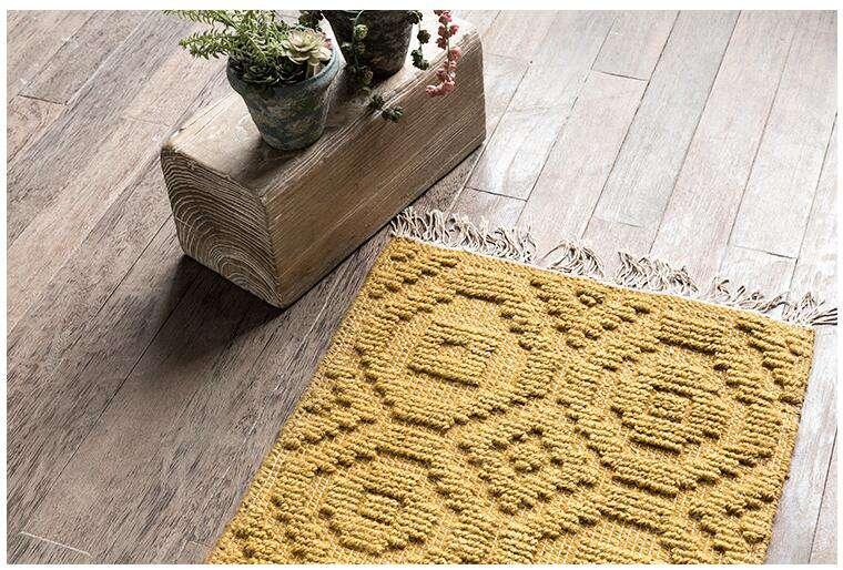 Handmade Straw Tatami Non-slip Braided Rug - The Fox Decor
