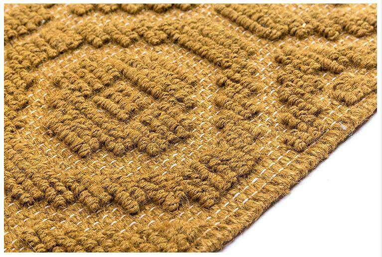 Handmade Straw Tatami Non-slip Braided Rug - The Fox Decor