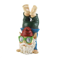 Thumbnail for Handstand Solar Gnome Figurine
