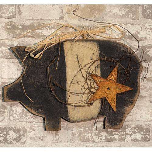 Hanging Country Pig Wall Decor CWI+ 