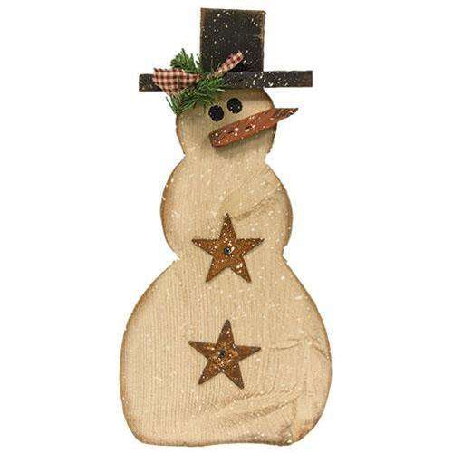 Hanging Pine Snowman With Rusty Stars General CWI+ 