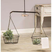 Thumbnail for Hanging Scale w/ Two Wire Baskets - The Fox Decor